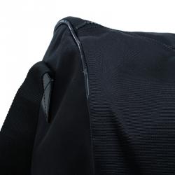 Pre Owned Fendi Black Nylon Carry-On Travel Boston Bag