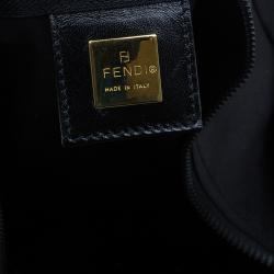 Pre Owned Fendi Black Nylon Carry-On Travel Boston Bag