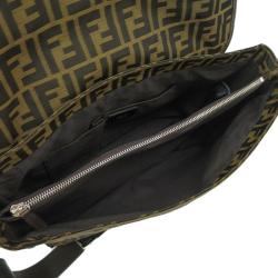 Fendi Tobacco Zucca Canvas Messenger Bag