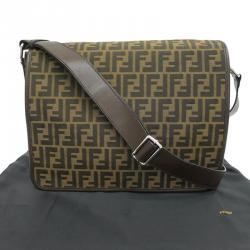 Fendi Tobacco Zucca Canvas Messenger Bag