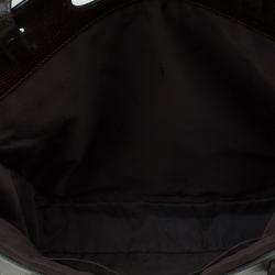 Fendi Tobacco Zucca Canvas and Mesh Tote