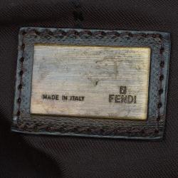 Fendi Tobacco Zucca Canvas and Mesh Tote