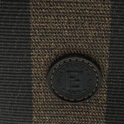 Fendi Tobacco Pequin Coated Canvas Bifold Wallet
