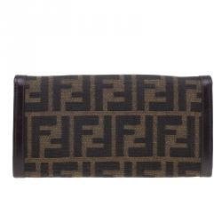 Pre Owned Fendi Zucca Canvas Continental Wallet