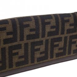 Pre Owned Fendi Zucca Canvas Continental Wallet