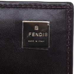 Pre Owned Fendi Zucca Canvas Continental Wallet