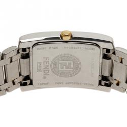 Pre Owned Fendi Silver and gold Stainless Steel Men's watch 36MM