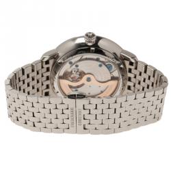 مملوكة مسبقًا Frederique Constant White Stainless Steel Slimline Men's Wristwatch 41MM