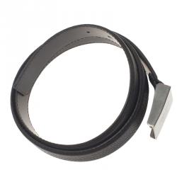 Giorgio Armani Black Leather Belt Size 50