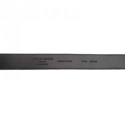 Giorgio Armani Black Leather Belt Size 50