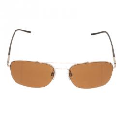 Pre Owned Giorgio Armani Gold 6001 Sunglasses