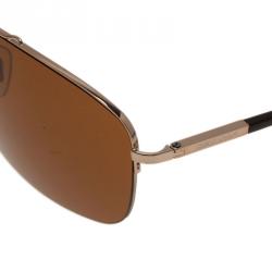 Pre Owned Giorgio Armani Gold 6001 Sunglasses