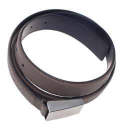 Giorgio Armani Brown Leather Belt Size 52