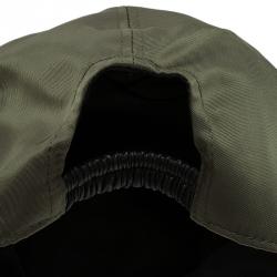 Giorgio Armani Green Nylon and Leather Logo Baseball Cap Size 59
