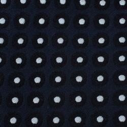 Pre Owned Giorgio Armani Navy Blue Polka Dot Silk Tie 