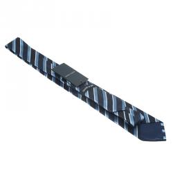 Pre Owned Giorgio Armani Blue Striped Silk Tie
