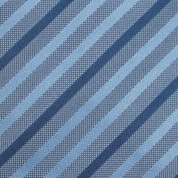Pre Owned Giorgio Armani Grey and Blue Striped Silk Tie 