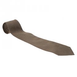 Giorgio Armani Brown Silk Tie