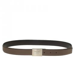 Giorgio Armani Brown Leather Belt Size 50