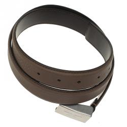 Giorgio Armani Brown Leather Belt Size 50