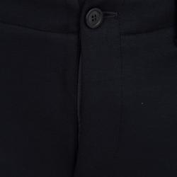 Pre Owned Giorgio Armani FW'15 Navy Blue Jersey Pants M