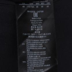 Pre Owned Giorgio Armani FW'15 Navy Blue Jersey Pants M