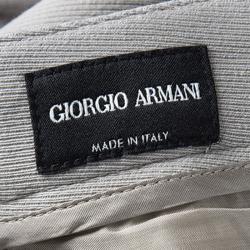 Giorgio Armani Beige Wool Gabardine Tailored Trousers XL