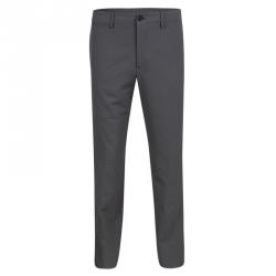Giorgio Armani Grey Stretch Wool Tailored Trousers M