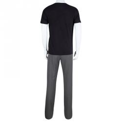 Giorgio Armani Grey Stretch Wool Tailored Trousers M