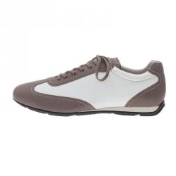 Giorgio Armani Two-Tone Leather Sneakers Size 42