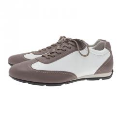 Giorgio Armani Two-Tone Leather Sneakers Size 42