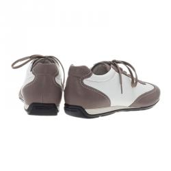 Giorgio Armani Two-Tone Leather Sneakers Size 42
