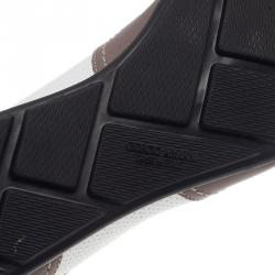 Giorgio Armani Two-Tone Leather Sneakers Size 42