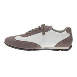 Giorgio Armani Two-Tone Leather Sneakers Size 44