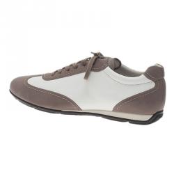 Giorgio Armani Two-Tone Leather Sneakers Size 44