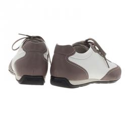 Giorgio Armani Two-Tone Leather Sneakers Size 44
