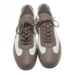 Giorgio Armani Two-Tone Leather Sneakers Size 44