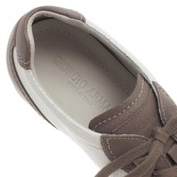 Giorgio Armani Two-Tone Leather Sneakers Size 44