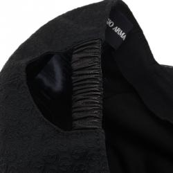 Pre Owned Giorgio Armani Black Monogram Baseball Cap Size 59