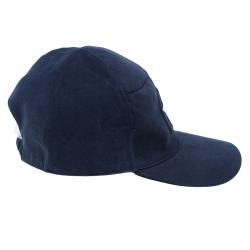 Pre Owned Giorgio Armani Navy Blue Logo Baseball Cap Size 58