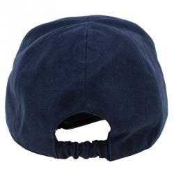 Pre Owned Giorgio Armani Navy Blue Logo Baseball Cap Size 58