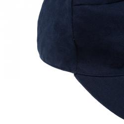 Pre Owned Giorgio Armani Navy Blue Logo Baseball Cap Size 58