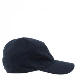 Pre Owned Giorgio Armani Black Logo Baseball Cap Size 58