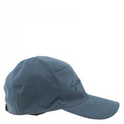 Pre Owned Giorgio Armani Grey Signature Baseball Cap Size 59