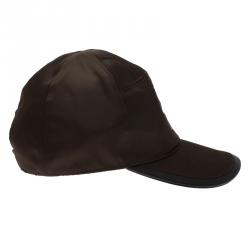 Pre Owned Giorgio Armani Brown Logo Baseball Cap Size 59