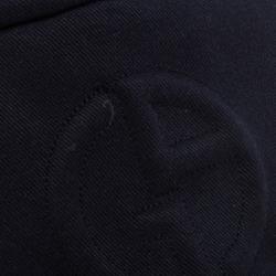 Pre Owned Giorgio Armani Navy Blue Embossed Logo Detail Baseball Cap L ( Size 58 )