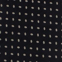 Pre Owned Giorgio Armani Black Polka Dot Woven Silk Tie