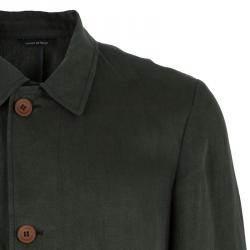 Pre Owned Giorgio Armani Mens Olive Green Jacket L