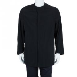 Pre Owned Giorgio Armani Black Technical Jacket L