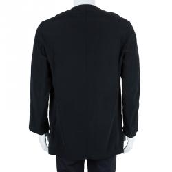 Pre Owned Giorgio Armani Black Technical Jacket L